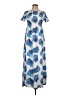 Seven Island 100% Polyester Tropical Blue Casual Dress Size L - photo 1