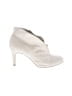 Hot In Hollywood 100% Leather Ivory Ankle Boots Size 10 - photo 1