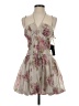 Seni & Cade 100% Polyester Floral Tan Cocktail Dress Size S - photo 1