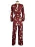 Xhilaration Print Burgundy Jumpsuit Size XS - photo 2