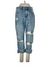 Forever 21 100% Cotton Hearts Blue Jeans Size 25 waist - photo 1