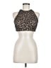 Glamour 100% Polyester Brown Sleeveless Blouse Size 6 - photo 1