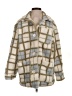 Me Jane 100% Polyester Plaid Ivory Coat Size S - photo 1