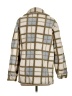 Me Jane 100% Polyester Plaid Ivory Coat Size S - photo 2