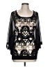 Joseph Ribkoff Black 3/4 Sleeve Blouse Size 10 - photo 1