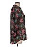 Kut from the Kloth Floral Black 3/4 Sleeve Blouse Size L - photo 4