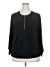 Roz & Ali Black Long Sleeve Blouse Size 2X - photo 1