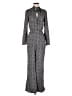 Glamorous Chevron-herringbone Gray Jumpsuit Size 10 - photo 1