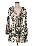 H&M 100% Polyester Paisley Ivory Cocktail Dress Size M - photo 1