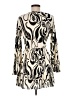 H&M 100% Polyester Paisley Ivory Cocktail Dress Size M - photo 2