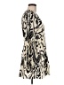 H&M 100% Polyester Paisley Ivory Cocktail Dress Size M - photo 4