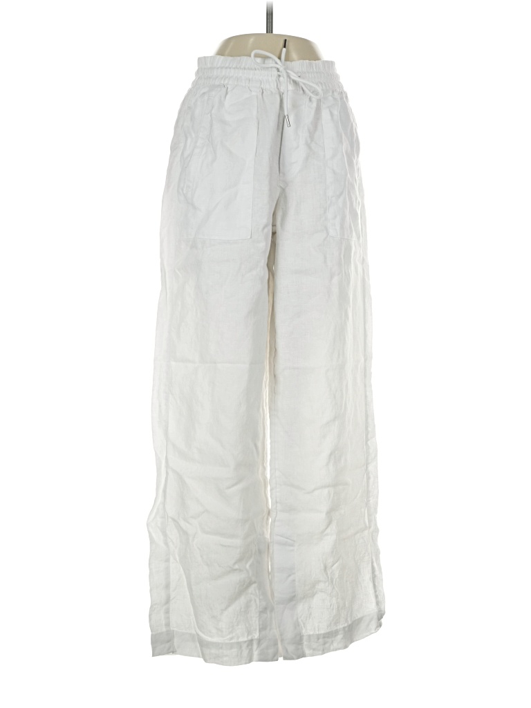Pre-owned Athleta Linen Pants In Silver