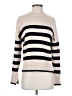 Evereve Stripes Tan Turtleneck Sweater Size XS - photo 1