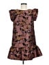 TCEC 100% Polyester Paisley Brown Pink Cocktail Dress Size M - photo 1