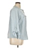 Notations Stripes Blue 3/4 Sleeve Blouse Size XL - photo 4
