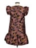 TCEC 100% Polyester Paisley Brown Pink Cocktail Dress Size M - photo 2