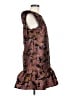 TCEC 100% Polyester Paisley Brown Pink Cocktail Dress Size M - photo 4