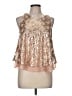 Sunday in Brooklyn 100% Polyester Tan Pink Sleeveless Blouse Size M - photo 1
