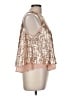 Sunday in Brooklyn 100% Polyester Tan Pink Sleeveless Blouse Size M - photo 4