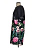Eliza J Floral Blue Black Casual Dress Size 4 (petite) - photo 5