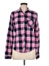 Gilly Hicks Plaid Pink Long Sleeve Button-Down Shirt Size M - photo 1