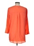 Zac & Rachel 100% Polyester Orange 3/4 Sleeve Blouse Size L - photo 2