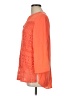 Zac & Rachel 100% Polyester Orange 3/4 Sleeve Blouse Size L - photo 5