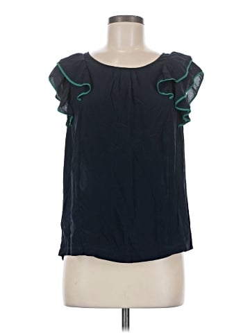 Odille Short Sleeve Silk Top (view 1)