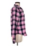 Gilly Hicks Plaid Pink Long Sleeve Button-Down Shirt Size M - photo 4