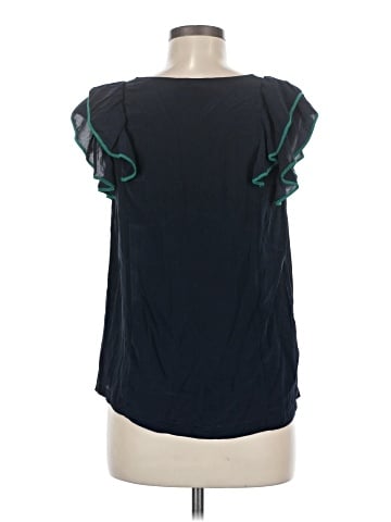 Odille Short Sleeve Silk Top (view 2)