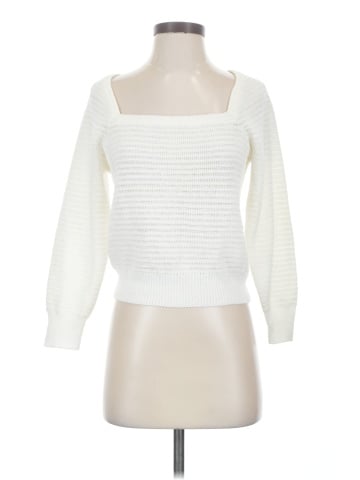 White + Warren Pullover Sweater (view 1)