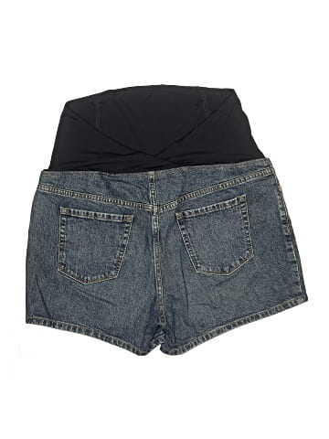 Isabel Maternity Denim Shorts (view 2)