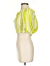Elan 100% Cotton Yellow Short Sleeve Blouse Size S - photo 5