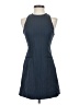 MNG Chevron-herringbone Blue Cocktail Dress Size 2 - photo 1