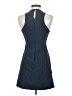 MNG Chevron-herringbone Blue Cocktail Dress Size 2 - photo 2