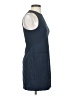 MNG Chevron-herringbone Blue Cocktail Dress Size 2 - photo 4