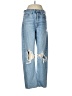AGOLDE 100% Cotton Hearts Blue Jeans Size 27 waist - photo 1