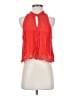 Free People 100% Viscose Red Sleeveless Blouse Size S - photo 1