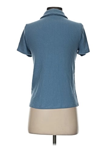 Madewell Ribbed Polo Button-Front Tee (view 2)