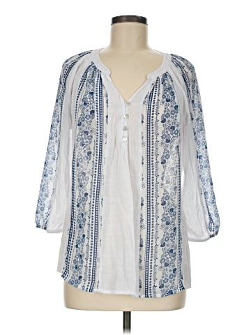 Fig and Flower 3/4 Sleeve Blouse (view 1)