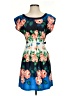 just ginger 100% Polyester Print Blue Casual Dress Size S - photo 1