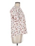 Papermoon 100% Polyester Floral White Short Sleeve Blouse Size M (petite) - photo 4