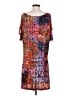 Veronica M. Print Orange Casual Dress Size M - photo 2