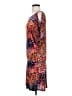 Veronica M. Print Orange Casual Dress Size M - photo 5