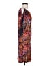 Veronica M. Print Orange Casual Dress Size M - photo 4