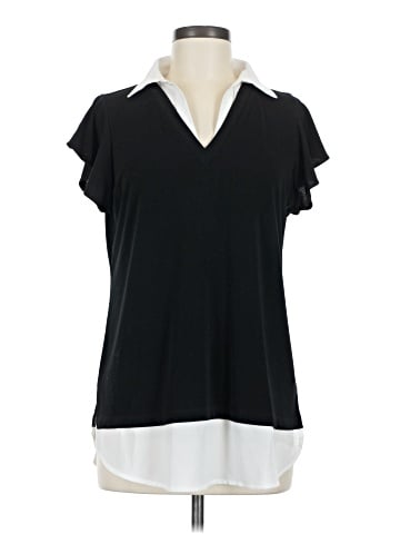 Adrianna Papell Short Sleeve Blouse (view 1)