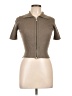MOUSSY Brown Short Sleeve Top One size - photo 1