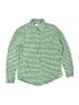 Crewcuts Checkered-gingham Green Long Sleeve Button-Down Shirt Size 10 - photo 1