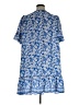 Max Studio 100% Polyester Floral Blue Casual Dress Size 1X - photo 2