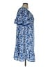Max Studio 100% Polyester Floral Blue Casual Dress Size 1X - photo 4